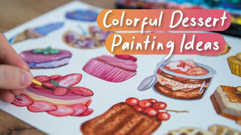 15 Dessert Painting Ideas // Watercolor & Gouache