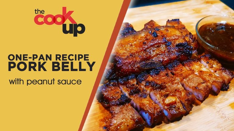 One-pan Recipe: Pork Belly with Peanut Sauce | The Cook Up