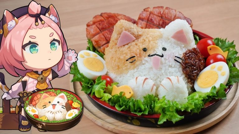 Genshin Impact Recipe: The Cutest Food Ever, “Invigorating Kitty Meal” | 原神 稲妻料理 「活力にゃんこ飯」再現