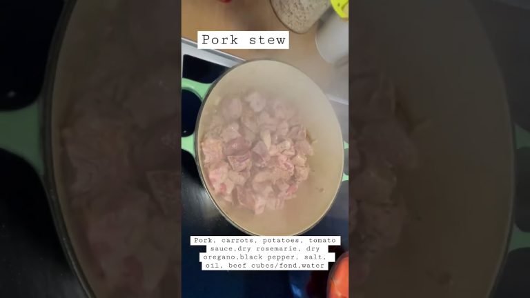 How to Make Pork Stew #porkstew #porkrecipe #stew #foodforasmr #easyrecipe #homecooked