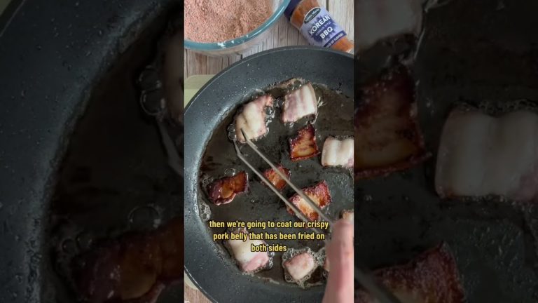 Korean BBQ Style Pork Belly #porkbelly #pork #yummy #asianfood #asian #sweet #crispy #food #recipe