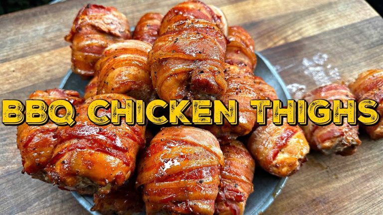 BBQ CHICKEN THIGHS – gefüllte Hähnchenoberkeulen aus dem Smoker