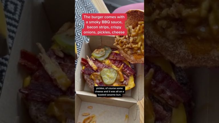 Honest Review Of The New Carolina BBQ Quarter Pounder From McDonald’s Canada #shorts