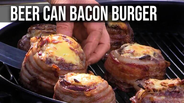 BEER CAN BACON BURGERS | Recipe | BBQ Pit Boys