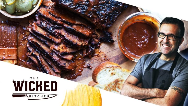 Sticky BBQ Brisket (Vegan 2023) – TEXAS-STYLE SEITAN! | The Wicked Kitchen