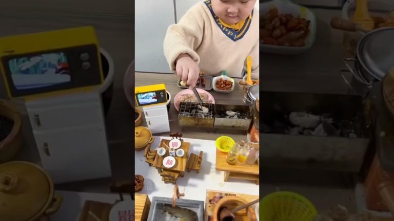 How Cute and Talented Little Chef Makes BBQ at Home