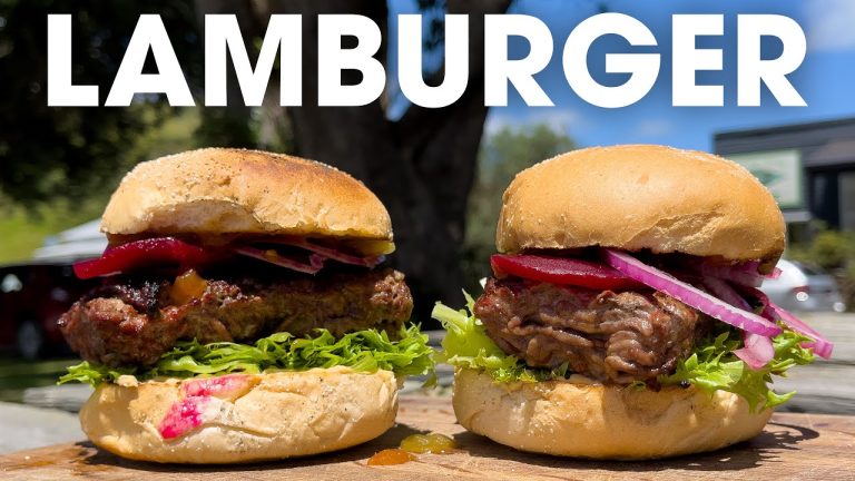 Lamb Burger  | Recipe | BBQ Pit Boys