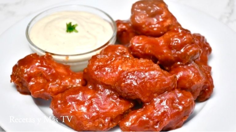 Alitas de Pollo en Salsa BBQ ricas, faciles y rapidas