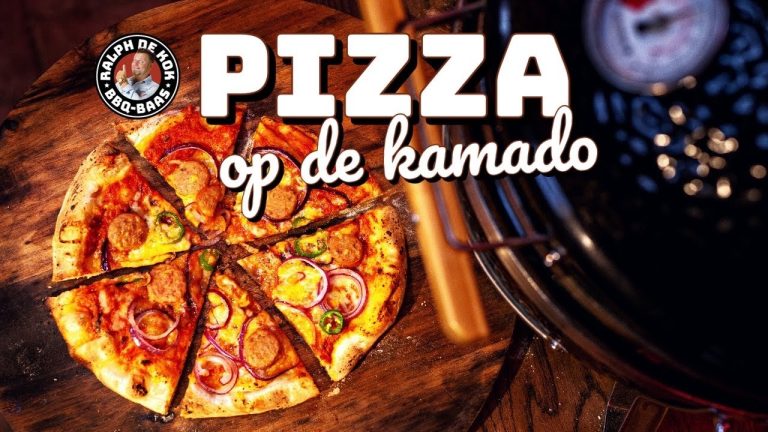 Hoe maak je PIZZA op de kamado? Jalapeno cheese pizza!