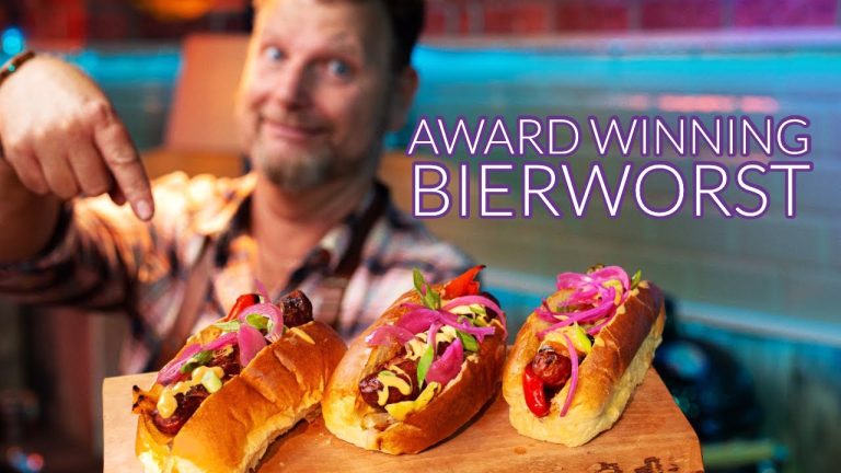 Bierworst op de BBQ met speciaal bier!