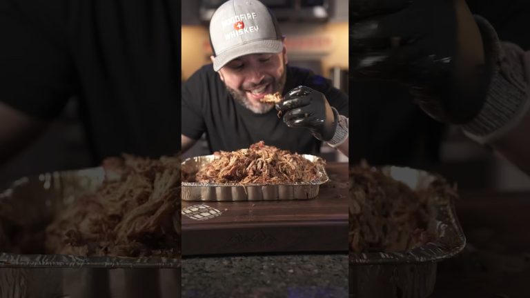 Pulled Pork! Full recipe on my channel. #pulledpork #pork #bbq #shorts