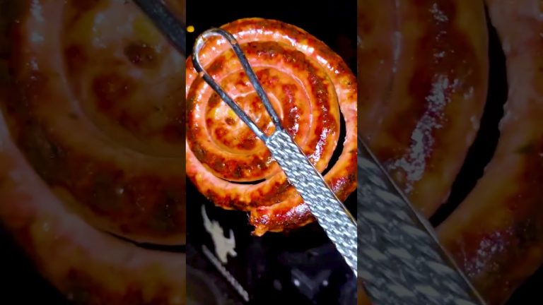 Sizzling Goodness: BBQ Sausages for a Delicious Dinner #sausages #dinner #barbecue