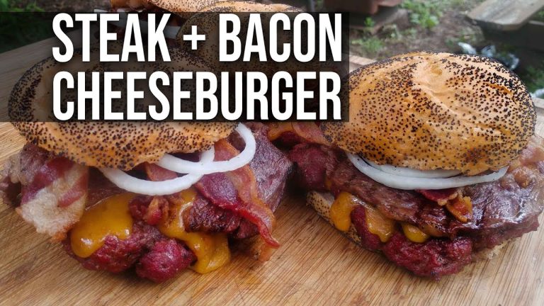 STEAK & BACON CHEESEBURGER | Recipe | BBQ Pit Boys