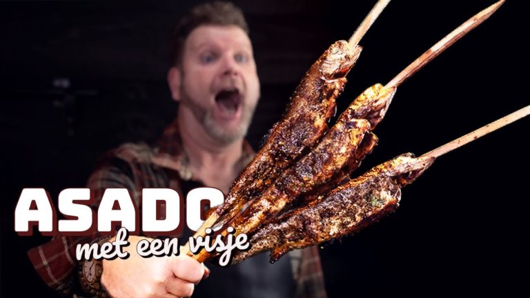 Waanzinnig lekker vis recept op de BBQ! Asado forel steckerlfisch!
