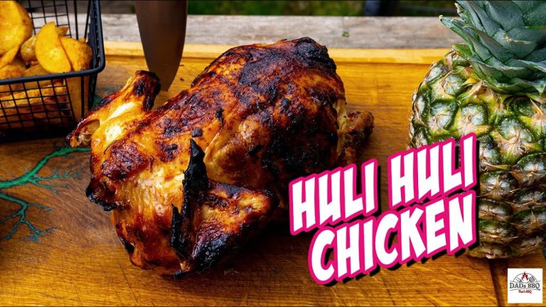 Huli Huli Chicken | Hawaiianisches Hähnchen von der Rotisserie | Rezept von DADs BBQ