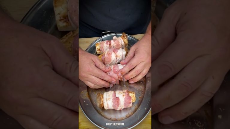 Bacon Wrapped Shrooms #shorts | Recipe | BBQ Pit Boys