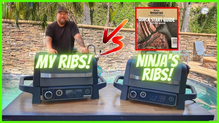 NINJA WOODFIRE GRILL THROWDOWN BBQ RIBS!  (My Recipe vs. Ninja’s!)