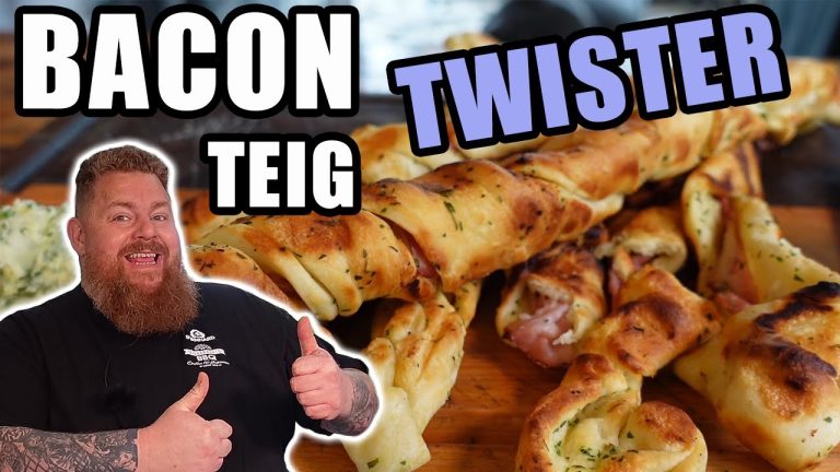 Bacon Pizzateig Twister – super Partysnack – total lecker / BBQ & Grillen für jedermann