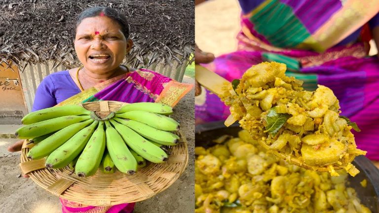 Vazhakkai Poriyal Recipe | Village Cooking | Side Dish Recipes