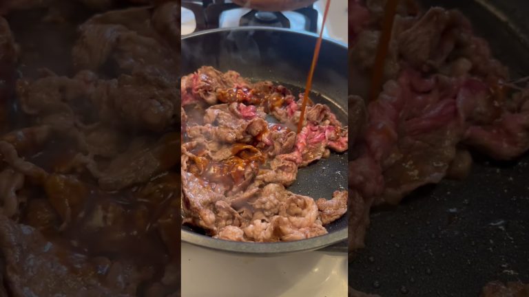 Japanese BBQ Beef Yakiniku in just 5 mins #japanesefood #bbq #grill