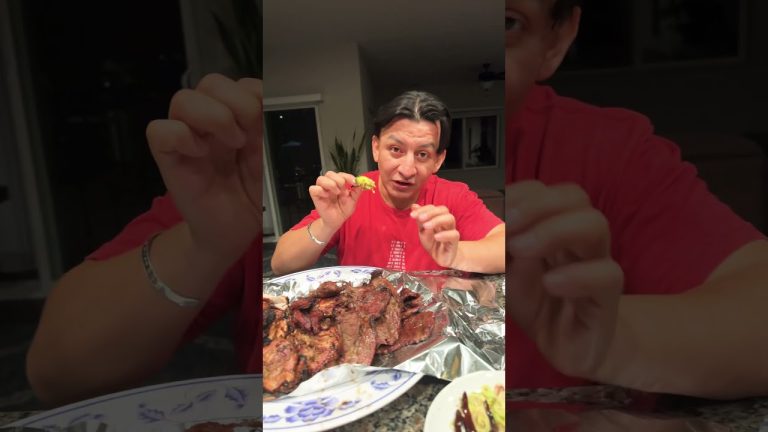 MG eating homemade bbq. #food #kitchen.