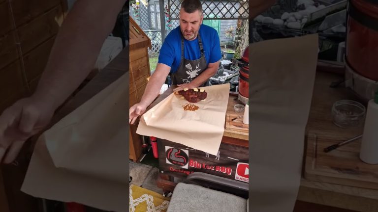 Time to wrap the Lamb #bbq #smoker