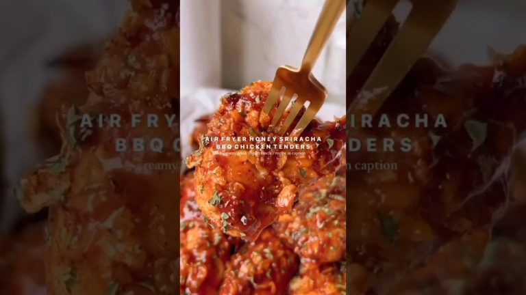 AIR FRYER CRISPY HONEY SRIRACHA BBQ CHICKEN TENDERS__ —-❤️ Let_s make _em_ — – (vid. #subscribe