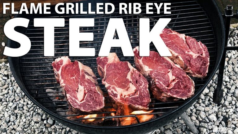 Flame Grilled Rib Eye Steak