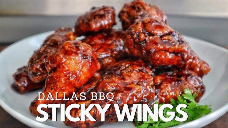 BEST Dallas BBQ Sticky Wings Recipe | Super Bowl Recipes