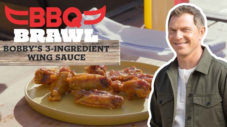 Bobby Flay’s Famous 3-Ingredient Wing Sauce | BBQ Brawl | Food Network