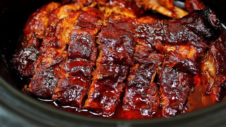 Super Easy Slow Cooker Ribs – Fall Off The Bone BBQ Ribs Recipe