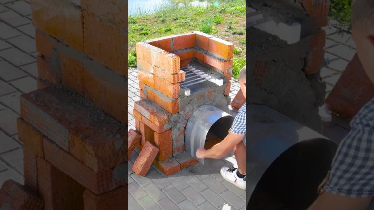 Outdoor Grill from Red Brick. My favorite cement idea!