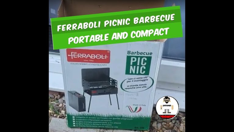 Ferraboli – Barbecue Picnic 40×30 cm –  BBQ in a case / coal / Charcoal