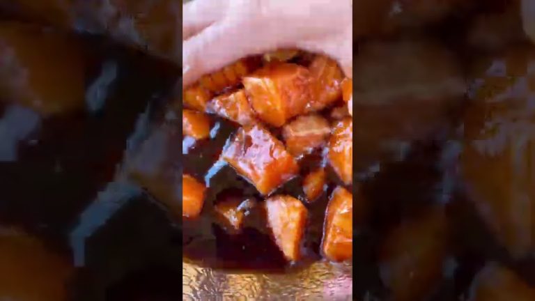 Delicious Salmon BBQ Bites #shorts