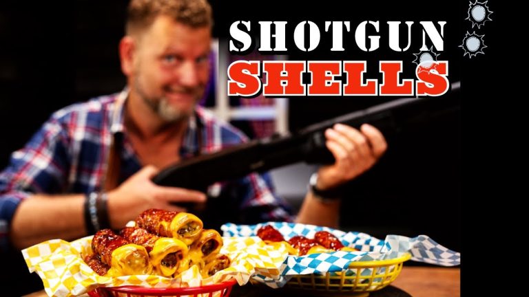 Shotgun shells op de BBQ! Gevulde cannelloni met cheese wiz!