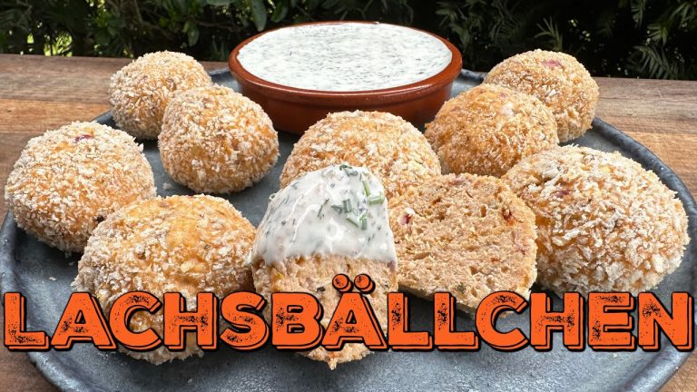 Lachsbällchen mit Dip – Fischfrikadellen schnell gemacht