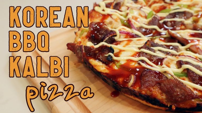 Spicy Korean BBQ Kalbi Pizza – Asian Fusion Beef Pizza