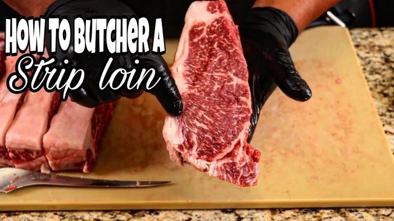 Butchering A Whole Strip Loin Into New York Steaks – Smokin’ Joe’s Pit BBQ