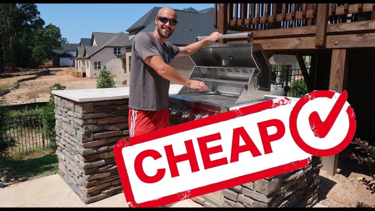How to Make a Stone BBQ Island on a Budget | DAD HACK