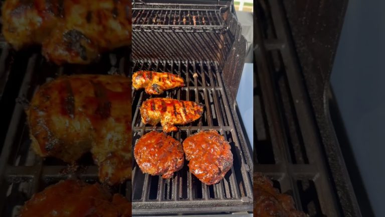Bbq Grilled Chicken-Monster Burgers #shortsbts #shortsvideo #shortsgrowth #shorts #viral #trending