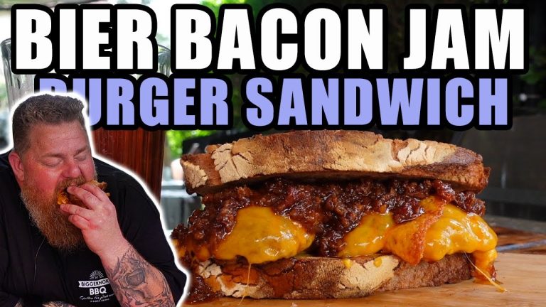 BIER – Bacon – JAM Burger Sandwich – Einfach nur Hammer – BBQ & Grillen für jedermann