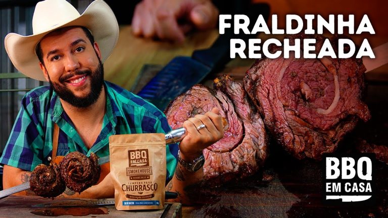 COMO FAZER FRALDINHA RECHEADA NO ESPETO | BBQ EM CASA