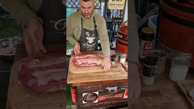 Dalmatian Rub on my Brisket, Ready for the Smoker #smoker #bbq