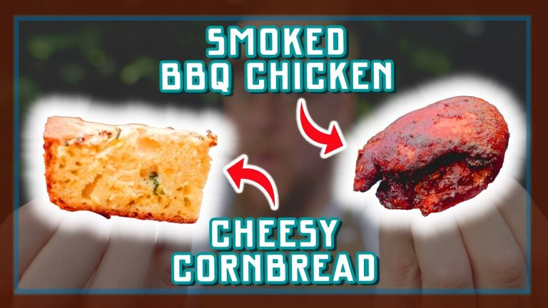 SMOKED BBQ CHICKEN + CHEESY CORNBREAD | BBQ’en met Nick |