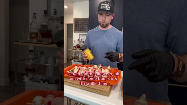 Bbq Chicken skewers #traegergrills #bbq #recipe