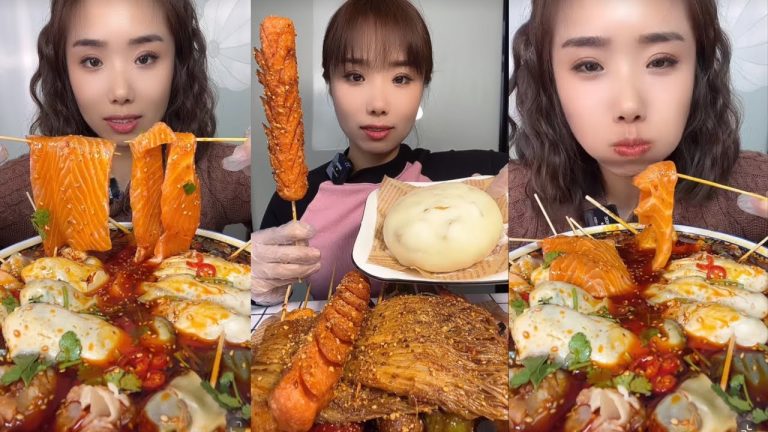 ASMR Eating Seafood & BBQ Mukbang Satisfying Eating Sound