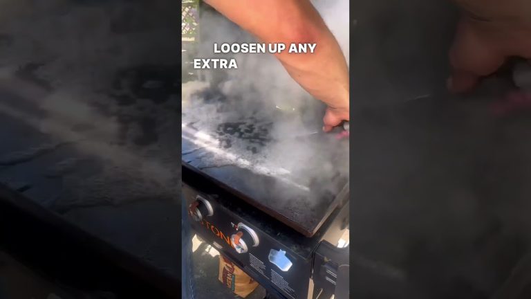 How to clean your Blackstone griddle #bbq #food #foodie #griddlenation #griddle #blackstonegriddle
