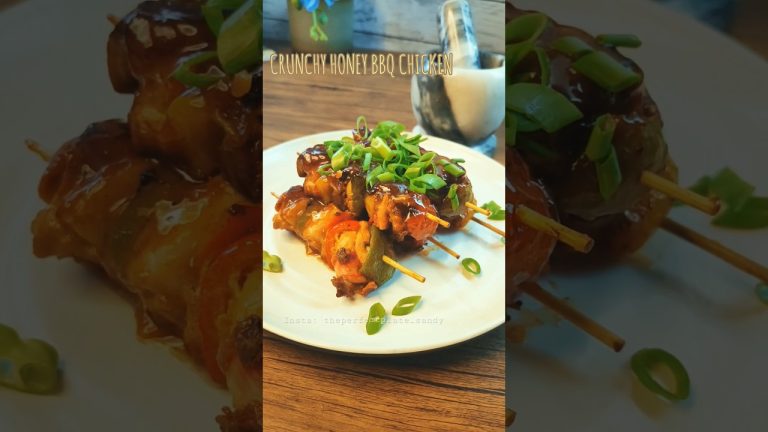 Crispy honey bbq chicken#short #shortvideo