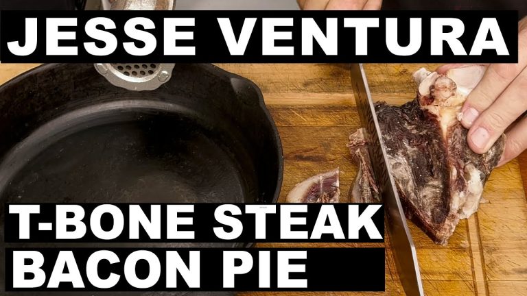 Jesse Ventura Dry Aged T-Bone Steak and Bacon Pie | Cast Iron | BBQ Pit Boys