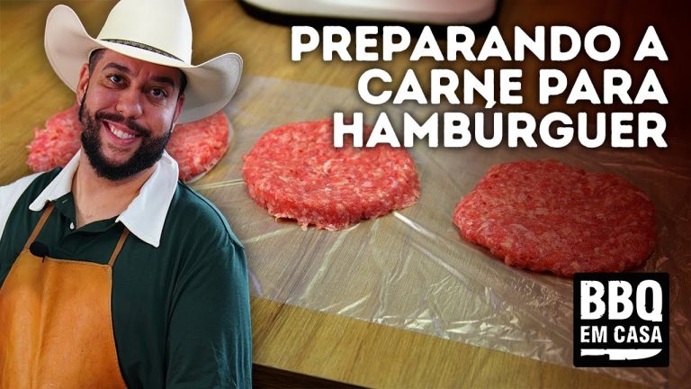 PREPARANDO A CARNE PARA HAMBÚRGUER | BBQ EM CASA